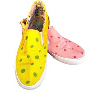 Sponge Bob n Patrick Ground Up Sneakers Mens Size 10 Nickelodeon Cartoon